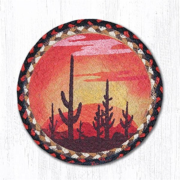 Capitol Importing Co Desert Sunset Printed Swatch Round Rug, 10 x 10 in. 80-319DS